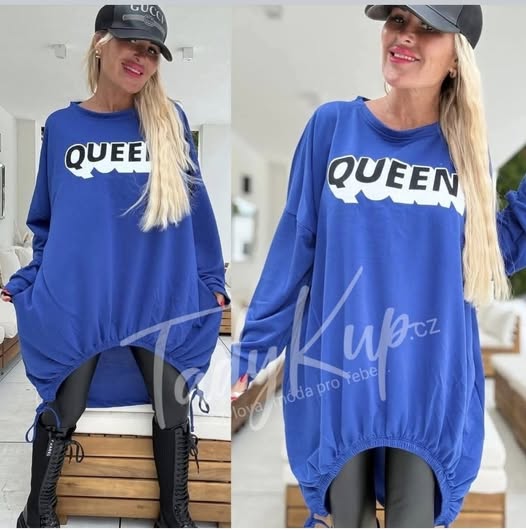 Oversize tunika mikina Queen